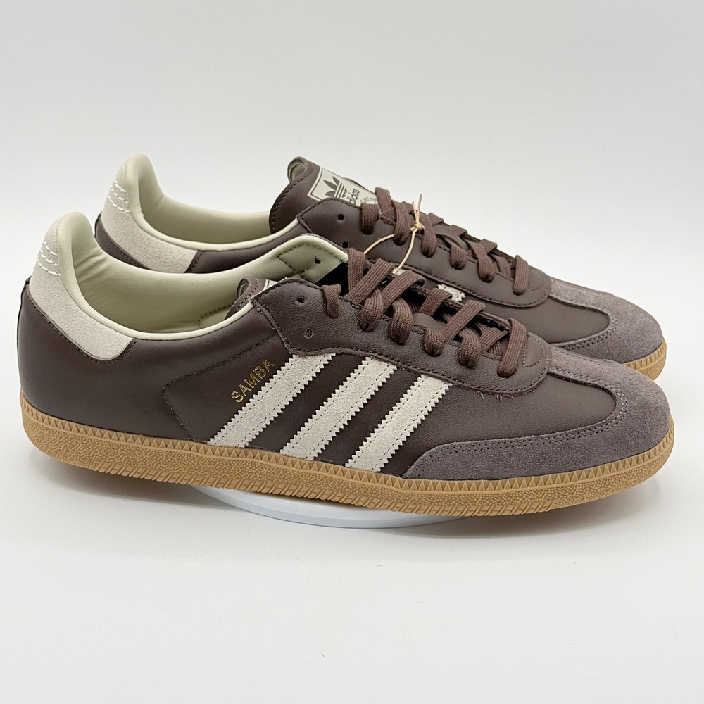 Adidas Samba OG 'Brown Beige Leather' / Size 12 Mens / ID1481, NEW